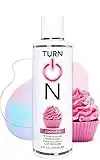 Turn On Cupcake Flavored Tasty Sex Lube - 8 Fl Oz - Premium Personal Lubricant, Long Lasting Formula for Condom Safe Vegan Ph Balanced Hypoallergenic & Paraben Free Intimacy, Oral Lube for Men & Women