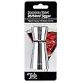 Tala Stainless Steel Cocktail Jigger - Dual Spirit Measuring Cup for Home Bar - Single & Double Shot Measure, 25ml & 50ml, Silver