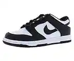 Nike Dunk Low (GS) Chaussure de Basketball, White Black White, 39 EU