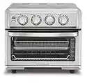 Cuisinart Air Fryer + Convection Toaster Oven, 8-1 Oven with Bake, Grill, Broil & Warm Options, Stainless Steel, TOA-70