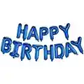 Happy Birthday Balloon Banner Letter Party Decorations | 16 Inch 3D Letter Aluminum Foil Inflatable Letter kit set | Party Decor and Event Supplies | Letter Balloon Sign Birthday Party Decor