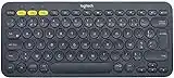 Logitech K380 Clavier sans Fil Multi-Dispositifs pour Windows, iOS, Android or Chrome, Bluetooth, Design Compact, PC/Mac/Portable/Smartphone/Tablet/Apple TV, AZERTY Français - Noir