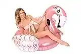 I LOVE FANCY DRESS Giant Flamingo Pool Float - Pink Pool Lounger Inflatable Swimming Pool Raft - 5 ft x 5ft x 3 ft / 150 x 150 x 90 cm