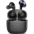 Wireless Earbuds, [What Hi-Fi Awards] EarFun Air Bluetooth In-Ear Headphones with 4 Mics ENC, Sweatshield™ IPX7 Waterproof, Clear Sound, Deep Bass, Wireless Charge, Game Mode, 35H Long Playtime, Black