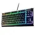SteelSeries Apex 3 TKL RGB Gaming Keyboard – Tenkeyless Compact Form Factor - 8-Zone RGB Illumination – IP32 Water & Dust Resistant – Whisper Quiet Gaming Switch – Gaming Grade Anti-Ghosting