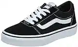 Vans Ward, Zapatillas, Suede Canvas Black White, 38.5 EU