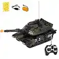 1/32 Scale RC Battling Tanks Set with BB Bullets 2.4Ghz Remote Control Military Vehicle Combat Fight Panzer Tank Model with Sound and Light, RC Military Truck Toys for Boys Girls