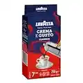 Lavazza, Crema e Gusto Classico, Café Molido, Ideal para Cafetera Italiana, de Filtro y Francesa, con Notas Aromáticas de Especias, Arábica y Robusta, Intensidad 7, Tueste Oscuro, 250 g