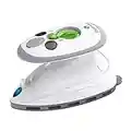 Steamfast SF-717 Mini Steam Iron with Dual Voltage, Travel Bag, Non-Stick Soleplate, Anti-Slip Handle, Rapid Heating, 420W Power, White