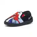 SHOE ZONE Spiderman Kids Navy Character Slipper - Size 11 Child UK - Blue