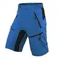 Ally MTB Hose Herren Radhose, Mountainbike Hose Fahrradhose Herren Kurz, Outdoor Sport Herren Radlerhose MTB Bike Shorts (Blau, L/cm(Taille:85-90,Hüften:105-110))