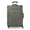 Travelpro Maxlite 5 Softside Expandable Spinner Wheel Luggage, Slate Green, Checked-Medium 25-Inch