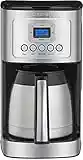 Cuisinart Coffee Maker, 12 Cup Programmable Drip with Carafe, Stainless Steel, DCC-3400P1,Silver