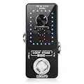 LEKATO Guitar Effect Pedal Guitar Looper Pedal Tuner Function Loop Pedal Loops 9 Loops 40 minutes Record Time with USB Cable for Electric Guitar Bass