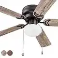 Prominence Home 51584 Alvina Ceiling Fan, 44, Farmhouse Bronze