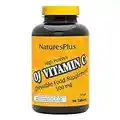 NaturesPlus Orange Juice Chewable Vitamin C - 500 mg, 90 Tablets - High Potency Immune & Vascular Health Support Supplement, Antioxidant - Gentle On Stomach - Vegetarian, Gluten-Free - 90 Servings