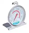 KitchenCraft Oven Thermometer, Stainless Steel Over Thermometer for Fan Oven and Gas Oven, 6.5 x 8 cm, Silver