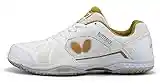 Butterfly Unisex-Adult Athletic Table Tennis Shoes White-Gold