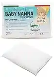 Cuscino Neonato (100% Made in Italy e OEKO-TEX®) - Cuscino Bambino Morbido 40x30 cm - Cuscino Culla Sottile, Traspirante, Antiacaro Con Federa 100% Cotone