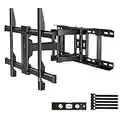 TV Wall Mount Full Motion Fits 16, 18, 24 Inches Wood Studs, Articulating Swivel TV Mount for Most 37-70 Inch LED, LCD, OLED, Flat Screen, Plasma TVs up to 132 lbs, VESA 600x400mm by PERLESMITH