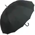 Parapluie automatique IX-Brella - 16 baleines - Super solide - Noir, noir (Noir) - 84001