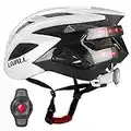 Casco de Bicicleta Inteligente con Altavoz y Micrófono, Aasco de Bicicleta Bluetooth con Luz Trasera LED Inalámbrica, Casco de Bicicleta Adulto con Alarma de Emergencia SOS, Intercomunicador