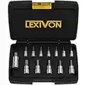 LEXIVON HEX Bit Socket Set, Premium S2 Alloy Steel | 13-Piece Metric 2mm - 14mm Set | Enhanced Storage Case (LX-141)