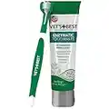 Vet’s Best Dog Toothbrush and Enzymatic Toothpaste Set - Teeth Cleaning and Fresh Breath Kit with Dental Care Guide - Vet Formulated