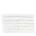 Bare Cotton 893-201-01 Luxury Hotel and Spa Towel 100-Percent Genuine Turkish Cotton Wash Cloths-Checkered, Set of 12, Washcloths, White