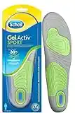 Scholl Solette Gel Activ Sport, Solette Sportive per Scarpe da Uomo con Tecnologia Antiodore e Azione Ammortizzante, Taglia 40-46.5 EU, Confezione da 1 Paio