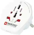 SKROSS | 1.500211-E | World to Europe | Adattatore da Viaggio | Mondo per Europa - Tensione e Potenza: 100V - 1600W / 250V - 4000W - Protezione Antiscossa Kid Safe