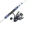 PENN Fishing Battle Spinning Reel and Fishing Rod Combo, black/white/blue, 5000 reel size - 7' - medium heavy - 1pc (BTLIII5000LE701MH)