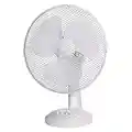 Russell Hobbs 12" Inch, Lightweight, Portable Desk Fan, 3 Speeds, Wide-Angled Oscillation, Powerful Airflow, Quiet Operation, Perfect for Bedroom or Office, White - RHPDF1221