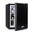 KLARSTEIN Happy Hour Mini Frigo de Chambre Ultra Compact, Mini Bar, Refrigerateur Aliments, Boissons, Etagères Réglables, Petit Frigo Camping, Voiture, Mini Frigo Cosmetique, Silencieux, 5-15°C, 40L