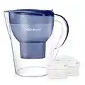 Aigostar Pure 30LDV - Jarra de agua filtrada con 3 filtros, 3,5L, pantalla LCD, Filtro de agua que reduce la cal y el cloro, Agua filtrada para un sabor excelente. Libre de BPA.