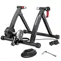 Sportneer Turbo Trainer, Bike Trainer with 6 Resistance Settings for Indoor Bike Trainer Stand Steel Bicycle Exercise Magnetic Stand with Noise Reduction Wheel for Indoor Trainer