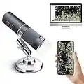 Ninyoon 4K WiFi Microscope for iPhone Android, 50 to 1000X USB Digital Microscope Wireless Super HD Endoscope Camera Compatible with All Cellphones iPad Android Tablet Windows Mac Chrome Linux