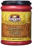 Folgers Hazelnut Flavoured, Ground Coffee, 326g Canister