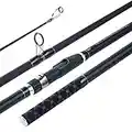 Goture Surf Spinning Fishing Rod 3-Piece Portable Carbon Fiber Travel Surf Rod Saltwater 12FT