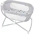 Fisher-Price Soothing View Bassinet – Pacific Pebble Folding Portable Baby Cradle for Newborns and Infants, GVG95