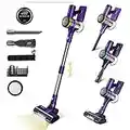 UMLo Cordless Vacuum Cleaner, 400W Stick Vacuum with 28Kpa Powerful Suction, Smart Induction Auto-Adjustment, 55min Runtime,6 in 1 Lightweight Vacuum with LED Display for Carpet Hard Floor Pet Hair-S9