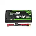 OVONIC Batterie LiPo 2S 50C 4600mAh 7.4V LiPo Shorty Étui Rigide avec connecteur Ultra Bullet Deans 4mm pour véhicules RC 1/10 échelle Voiture Camion Bateaux