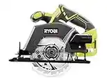 RYOBI 18 V ONE+ Akku-Handkreissäge R18CSP-0 (Sägeblatt-Ø 150 mm, Schnitttiefe 90°/45° 45/32 mm, werkzeuglose Tiefeneinstellung, inkl. Parallelanschlag, o, Akku & Ladegerät im Karton)