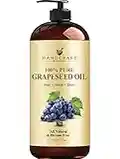 Handcraft Grapeseed Oil - 100% Pure and Natural - Premium Therapeutic Grade Carrier Oil for Aromatherapy, Massage, Moisturizing Skin and Hair - Huge 16 fl. Oz