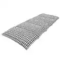 Coussin Chauffant Flexible 50x20CM - Coussin en Noyaux de Cerises - Oreiller Thermique en Pierres de Cerisier de 900 grammes en 5 Chambres (gris à carreaux)