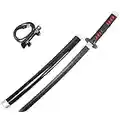 Cosplay Anime Sword Samurai Katana Kamado Tanjirou Comes with Belt Cosplay Props 29.9 inches Anime Activities Multiple Styles (Kamado Tanjiro)