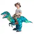 GOOSH Inflatable Dinosaur Costume for Kids Halloween Costumes Boys Girls 48FT Funny Blow up Costume for Halloween Party Cosplay