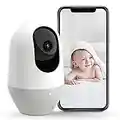 nooie Baby Monitor, WiFi Pet Camera Indoor, 360-degree IP Camera, 1080P Home Security Camera, Motion Tracking, Super IR Night Vision, Works with Alexa, Two-Way Audio, Motion & Sound Detection