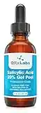 QRxLabs Salicylic Acid 20% Gel Peel - Alcohol-Free Formula with Tee Tree Oil and Green Tee Extract - Professional Grade Chemical Face Peel for Acne Treatment - Beta Hydroxy Acid - 1 Bottle of 1 fl oz