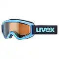 uvex speedy pro - Skibrille für Kinder - konstrastverstärkend - vergrößertes, beschlagfreies Sichtfeld - blue/lasergold - one size